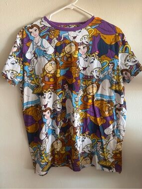 Cakeworthy Disney Beauty and the Beast All-Over Print Tee